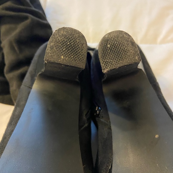 Diba Black Knee High Suede Boots Size 9 - Picture 4 of 4